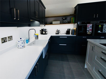 Bradmore Door Slate Grey & Porcelain Kitchen - Gallery 3