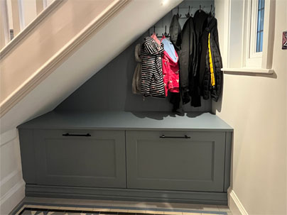 Hallway Storage Selvedge Blue - Gallery 1