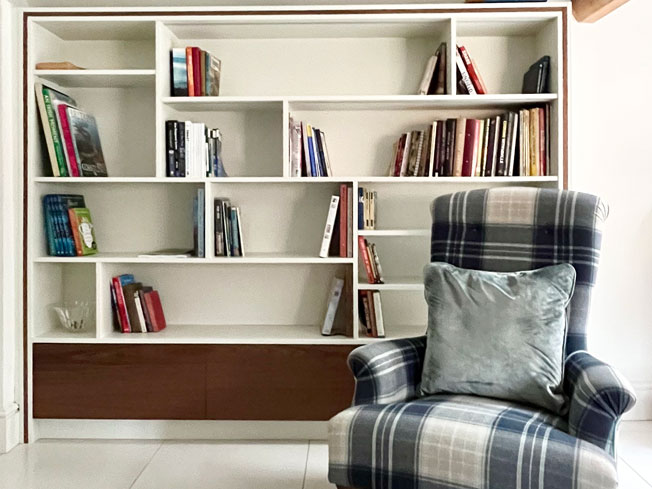 Bespoke Lit Bookcase (Section 1)