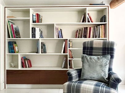 Bespoke Lit Bookcase