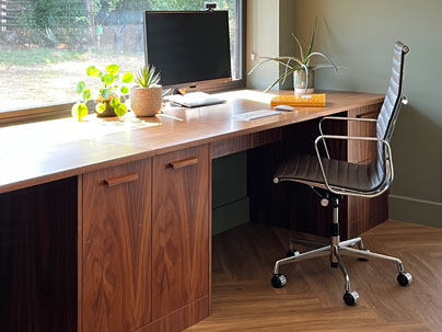 Home office - Bespoke Walnut